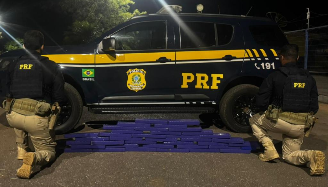 Perseguição de 50 km termina com apreensão de aproximadamente 50 kg de maconha na BR-365