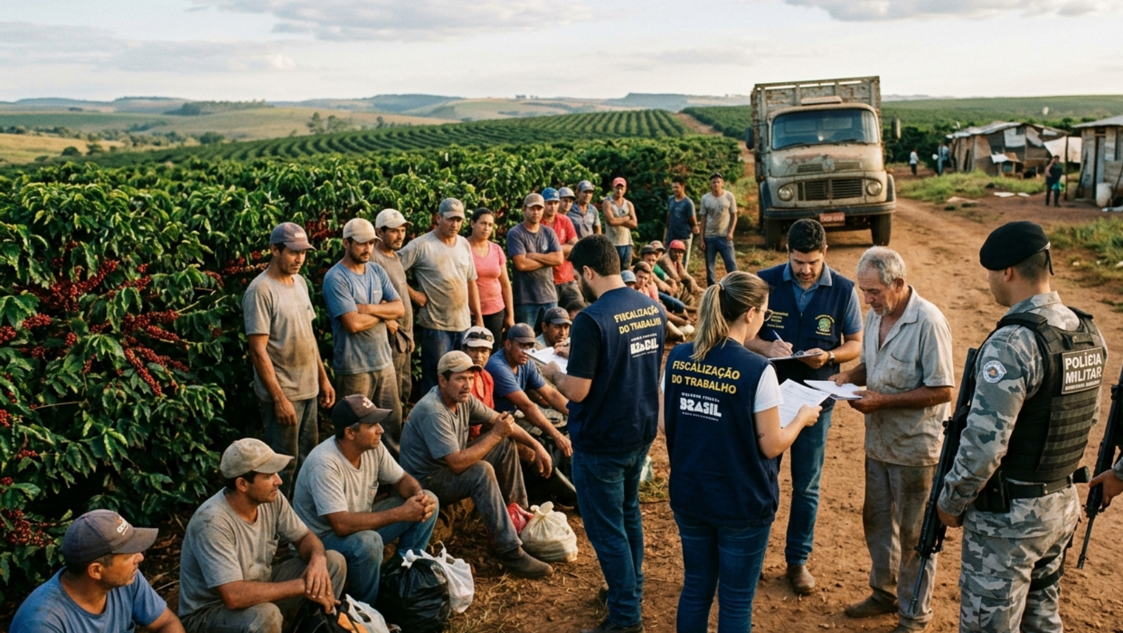 Fiscalização resgata 32 trabalhadores em situação análoga à escravidão em fazenda de café no Alto Paranaíba
