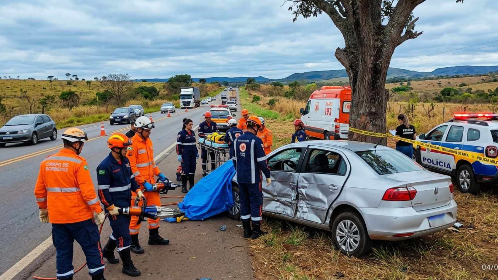 Advogada morre após perder controle do veículo e colidir contra árvore na MG-188