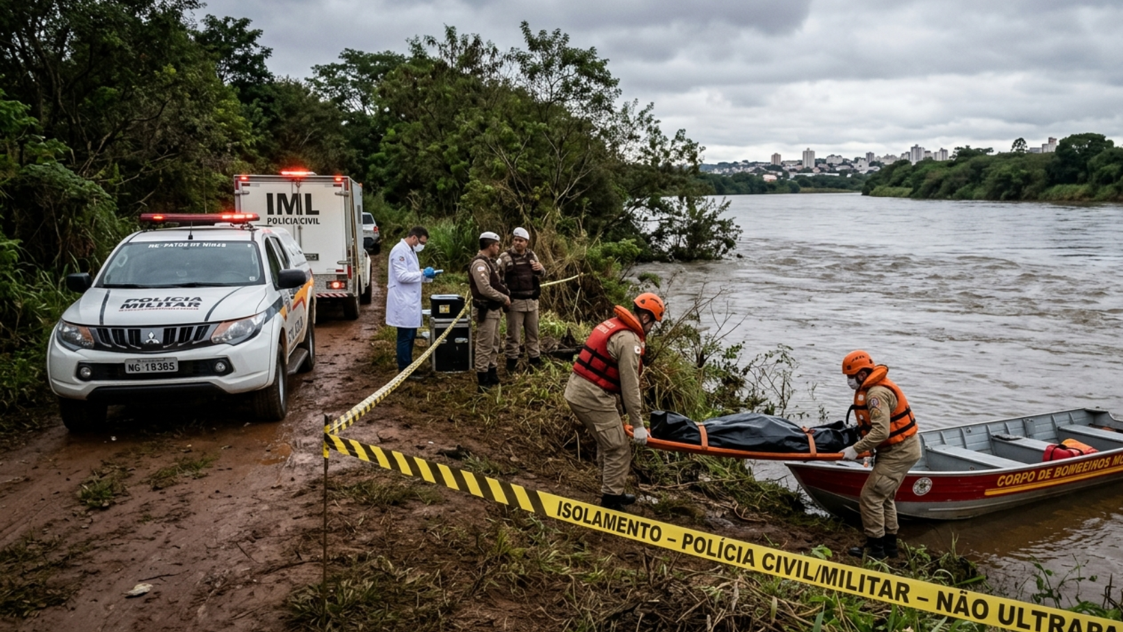 Homem natural de Patrocínio é encontrado morto no Rio Paranaíba, em Patos de Minas