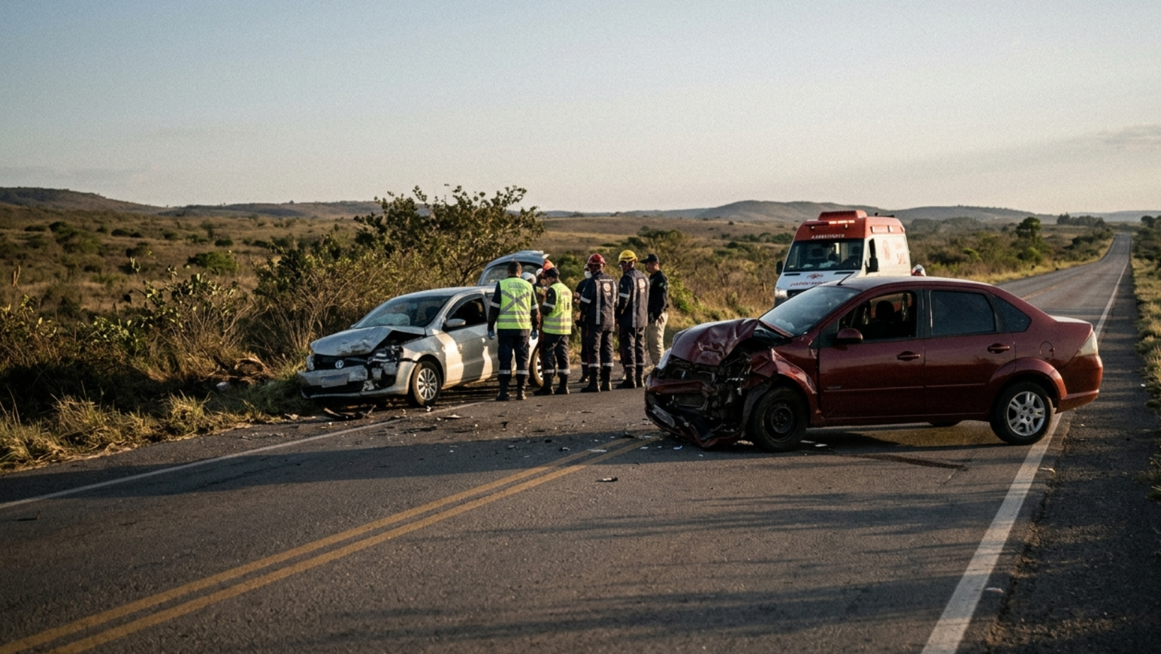 Colisão entre dois carros deixa cinco mortos e três feridos na BR-251, em Salinas