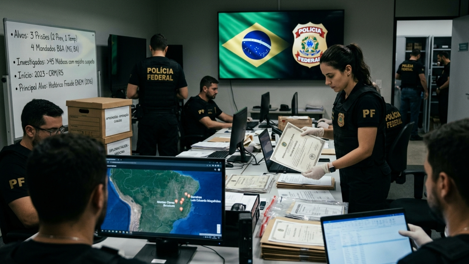 Investigação da PF aponta esquema de diplomas falsos de Medicina em quatro cidades