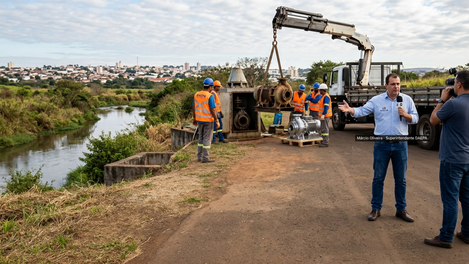 Daepa alerta população para economizar água durante manutenção no Córrego Feio