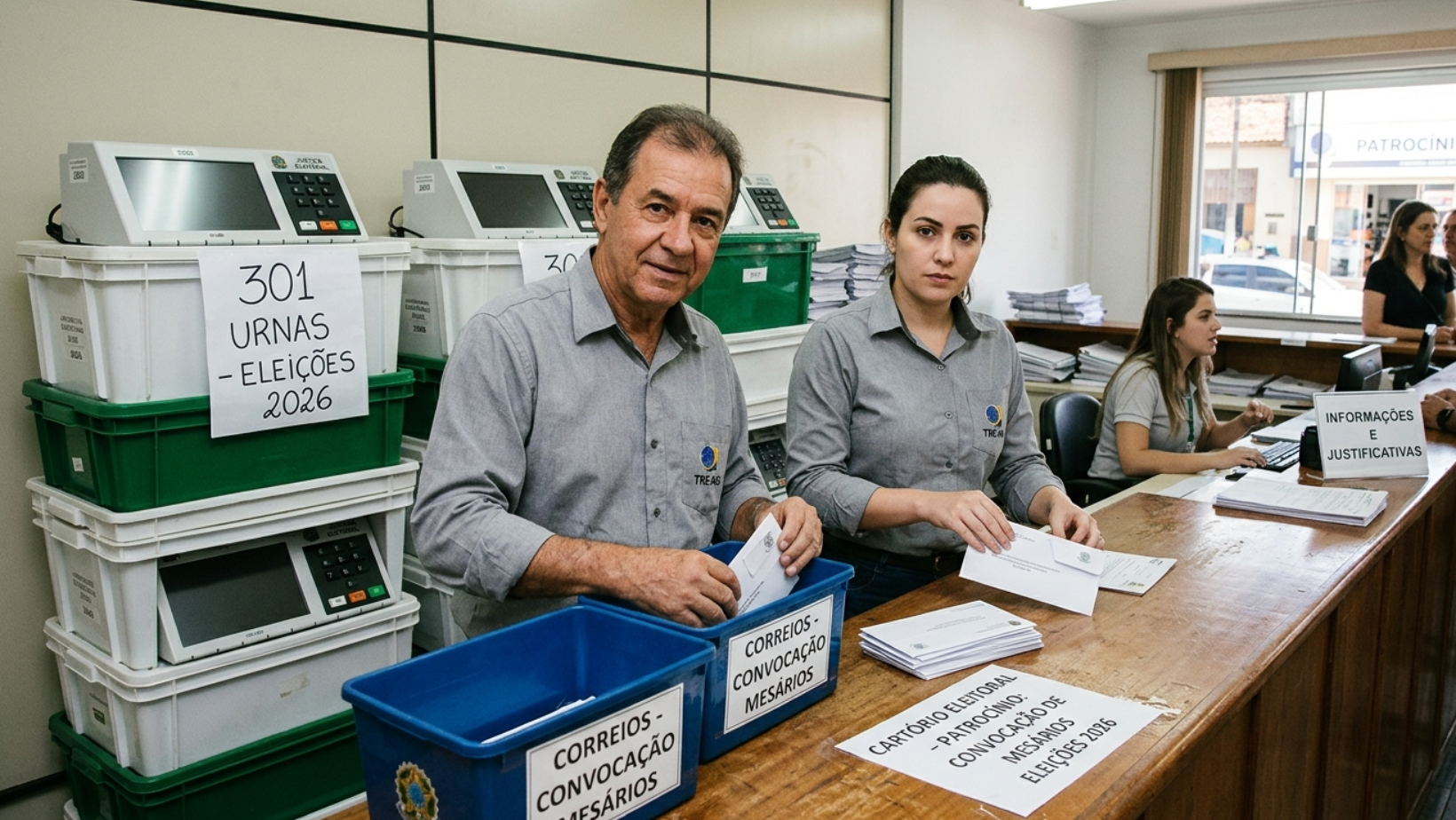 Cartório Eleitoral de Patrocínio começa convocação de mesários para as eleições de 2026