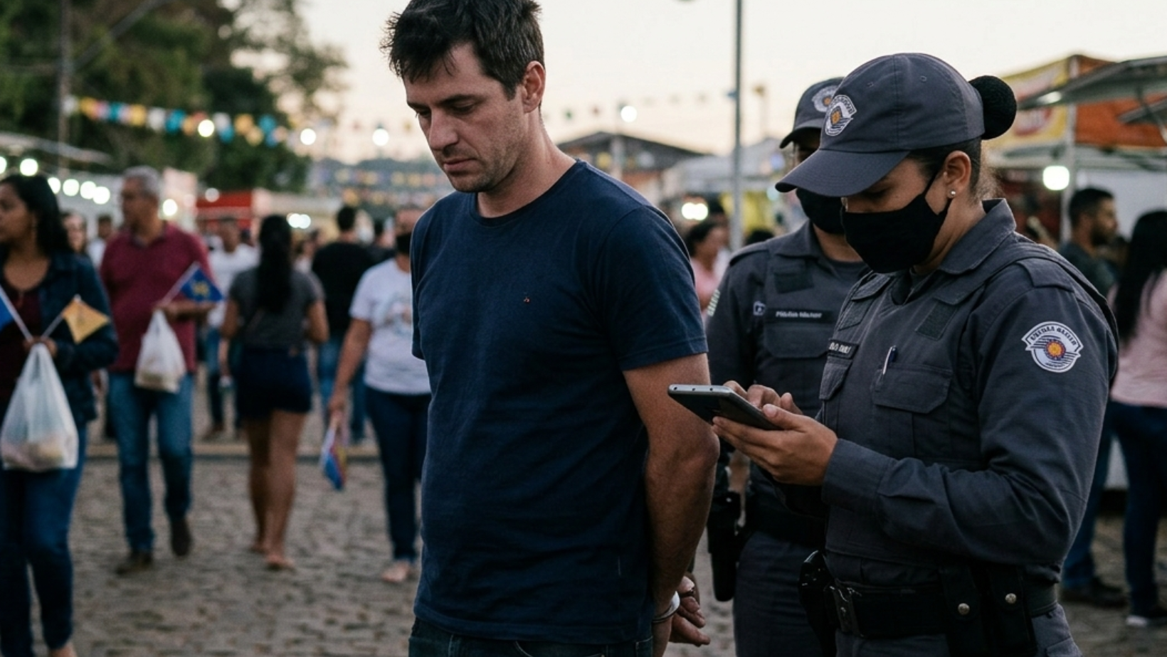 Reconhecimento facial ajuda a prender homem com mandado em aberto durante festa em Romaria