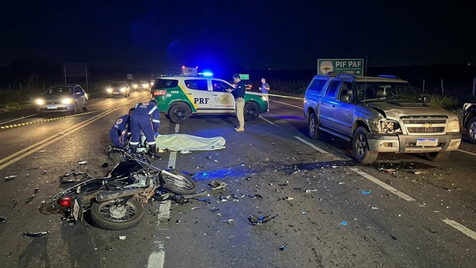 Motociclista morre após colisão frontal com caminhonete na BR-365, em Patrocínio