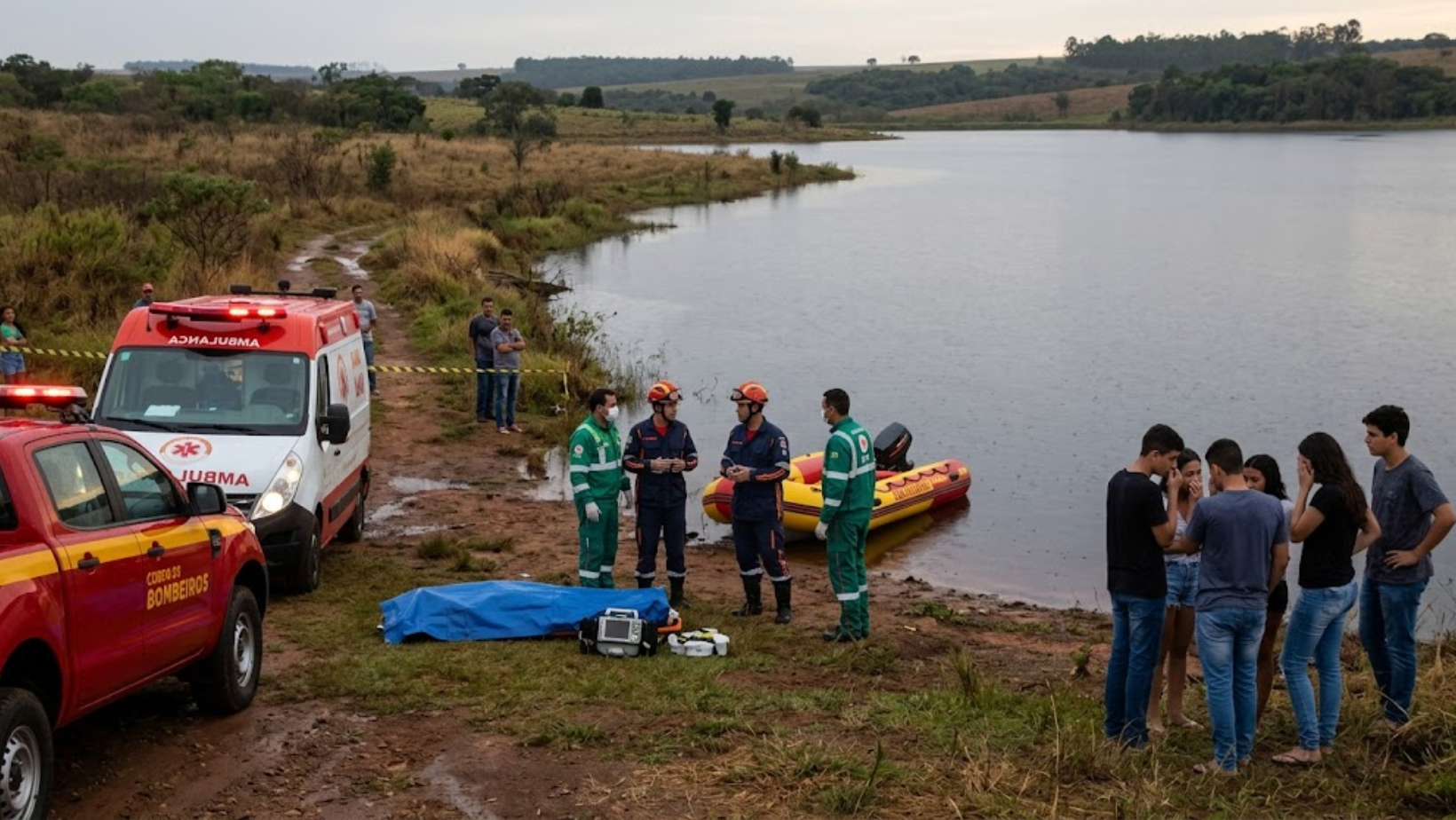 Jovem de 19 anos morre após de afogar em represa próxima a Patrocínio