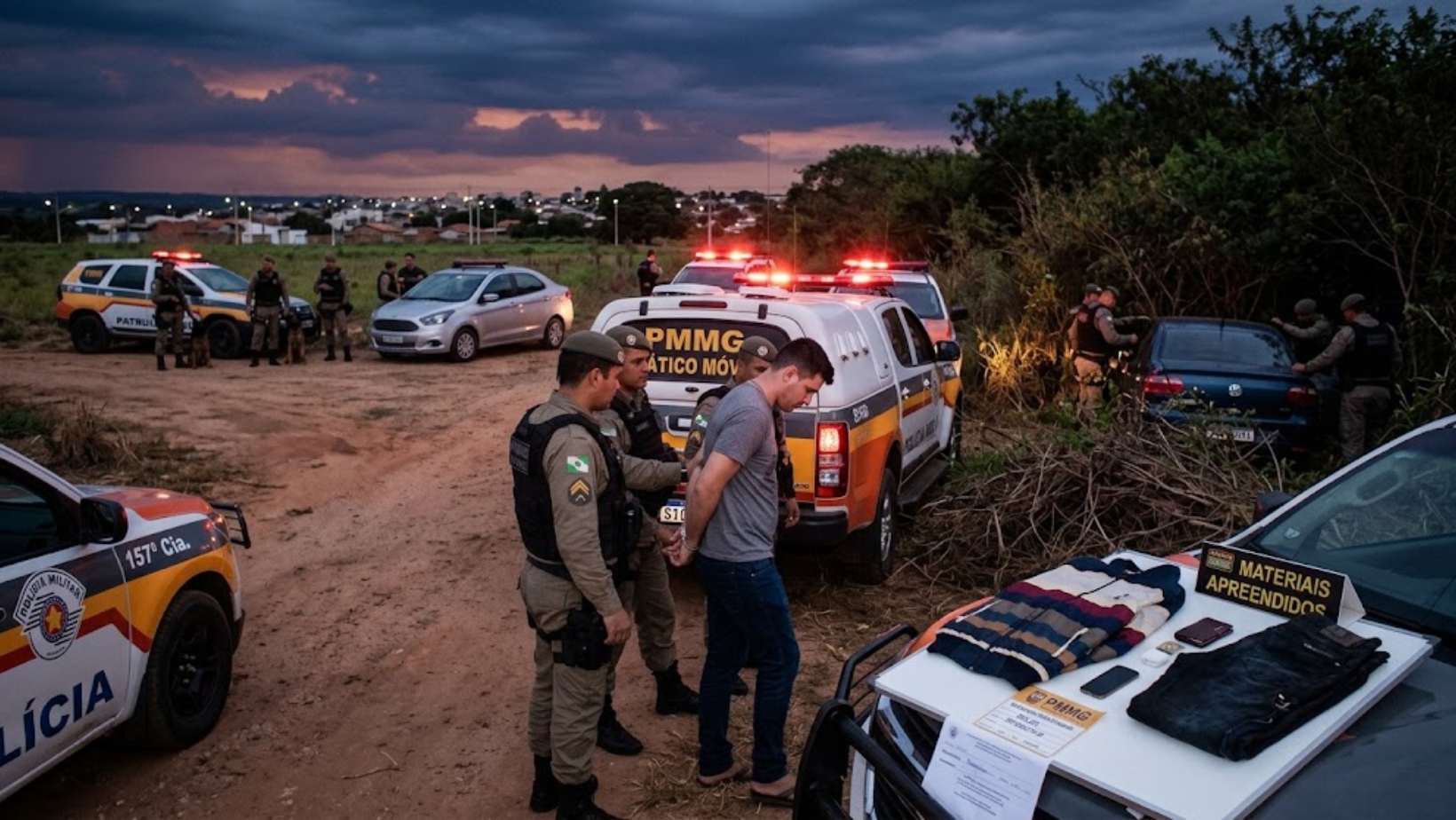 Suspeito de roubo é preso durante operação da PM em Patrocínio