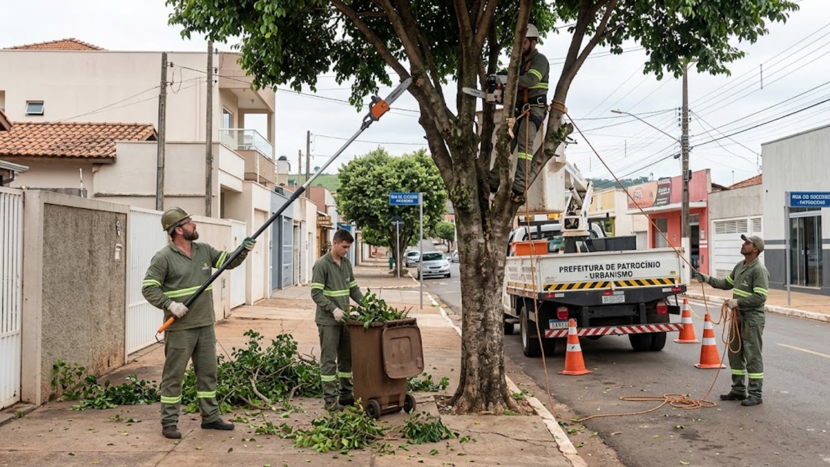 Solicitações de poda e corte de árvores em Patrocínio passam a ser feitas online