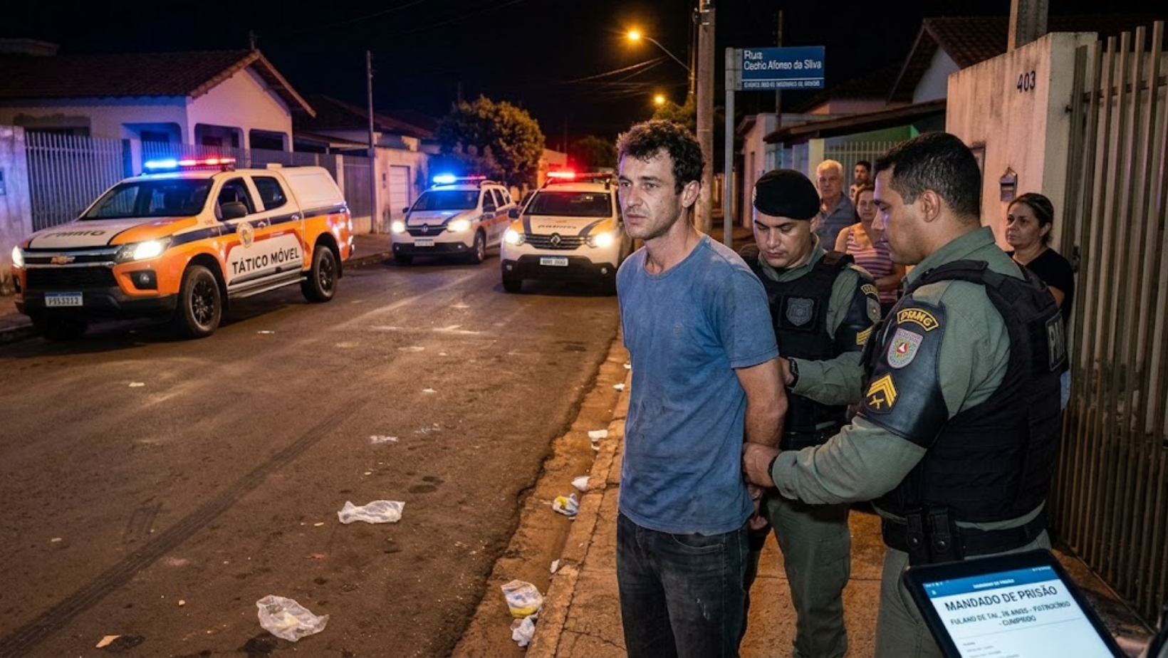 Homem procurado pela Justiça é preso pela Polícia Militar em Patrocínio