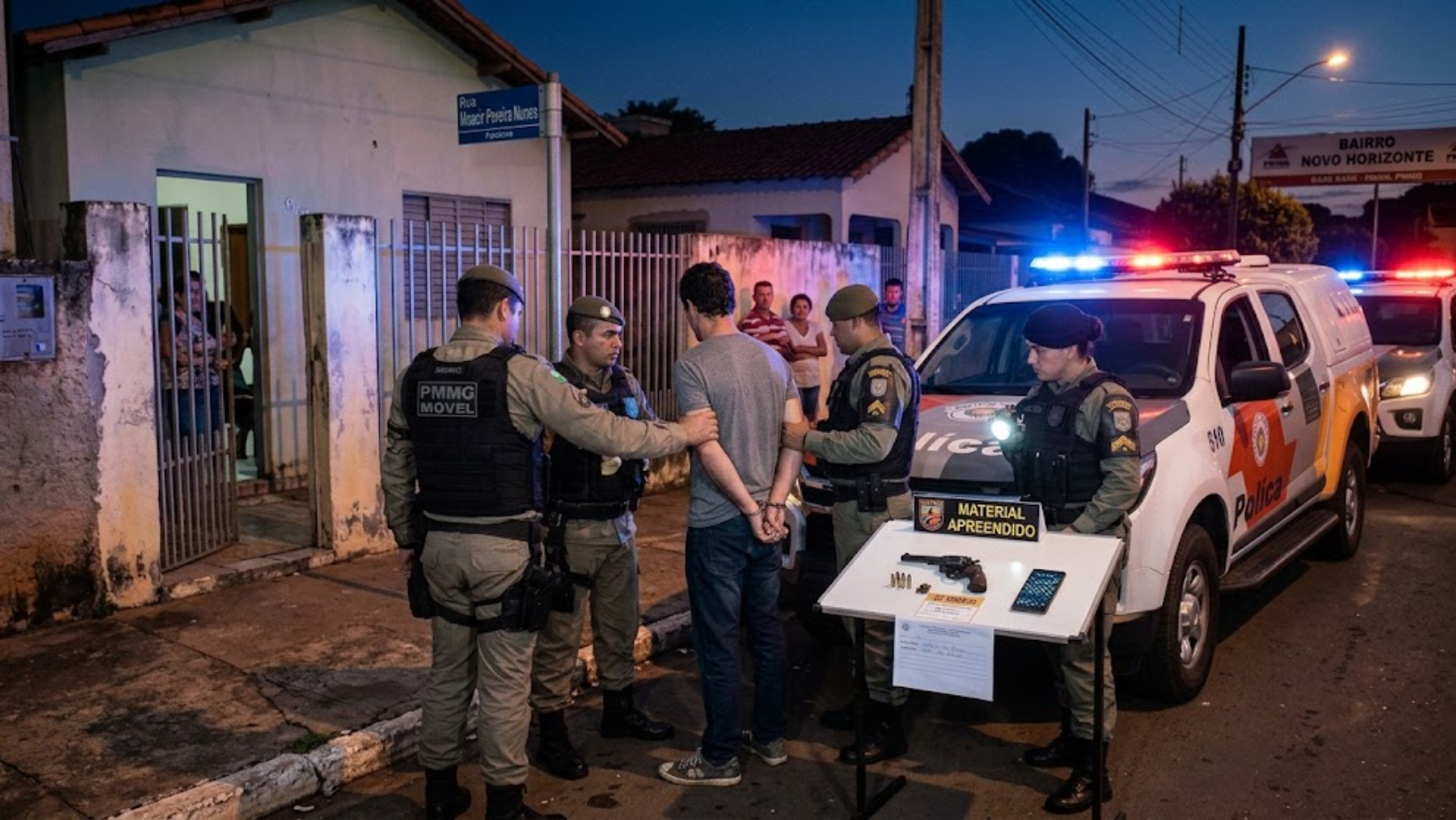 Jovem é preso durante patrulhamento da PM em Guimarânia