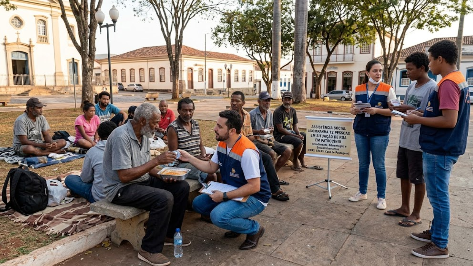 Assistência Social acompanha 12 pessoas em situação de rua em Patrocínio